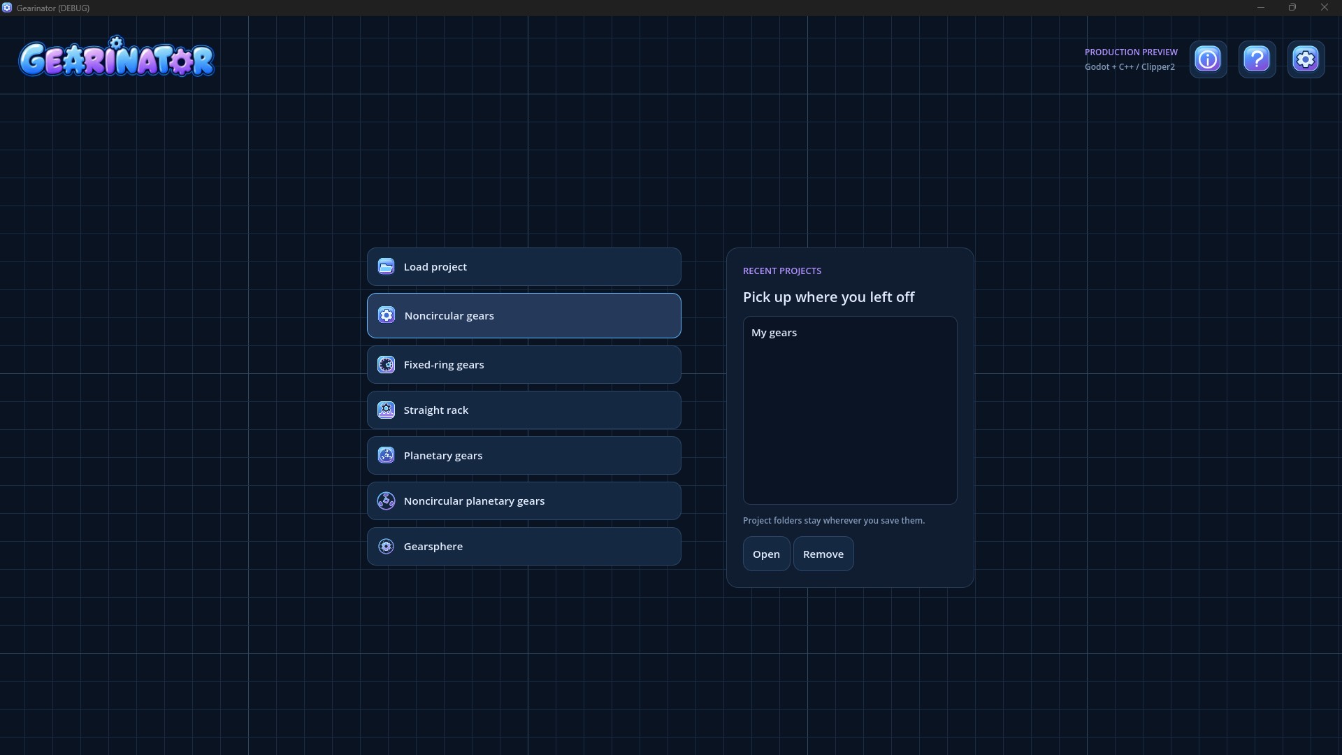 Gearinator screenshot 1